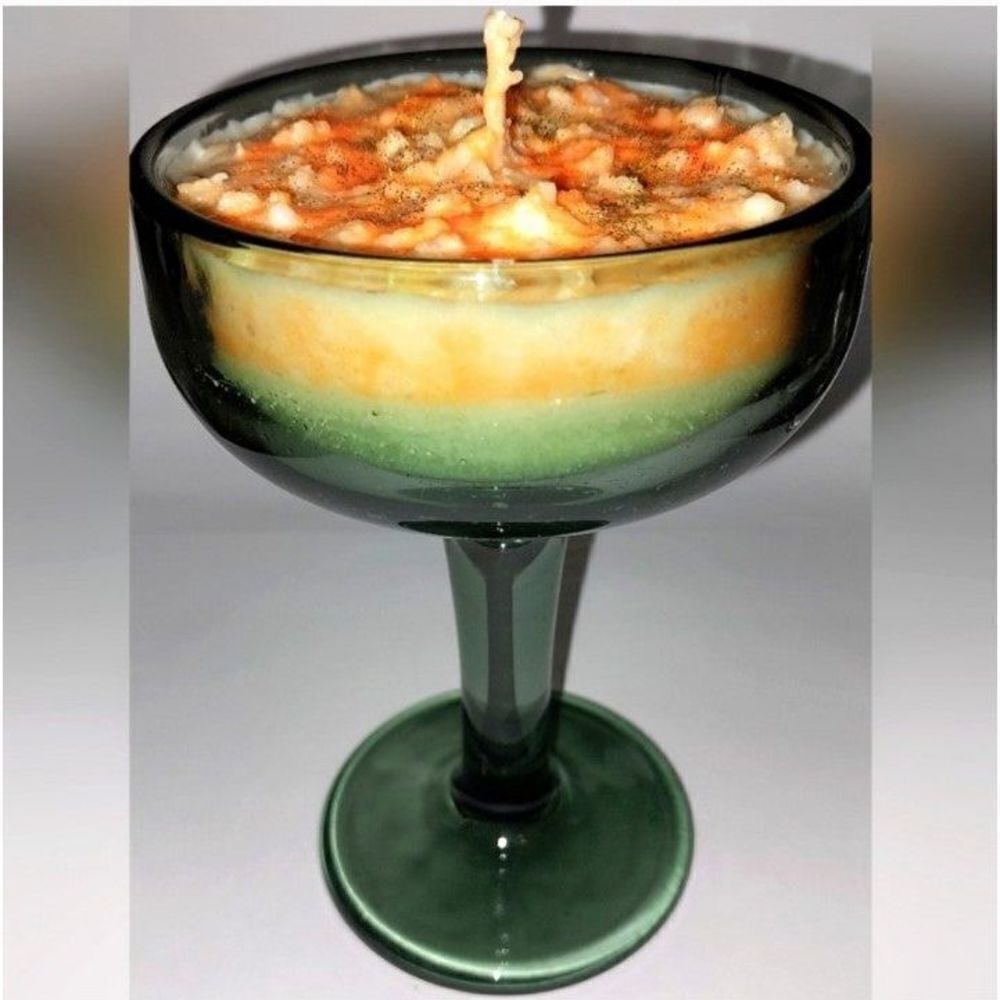 Hand crafted Mango Daiquiri cocktail candle